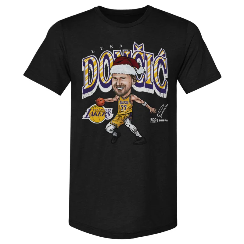 Luka Doncic Los Angeles Lakers Cartoon Santa Hat WHT sold by 500 Level