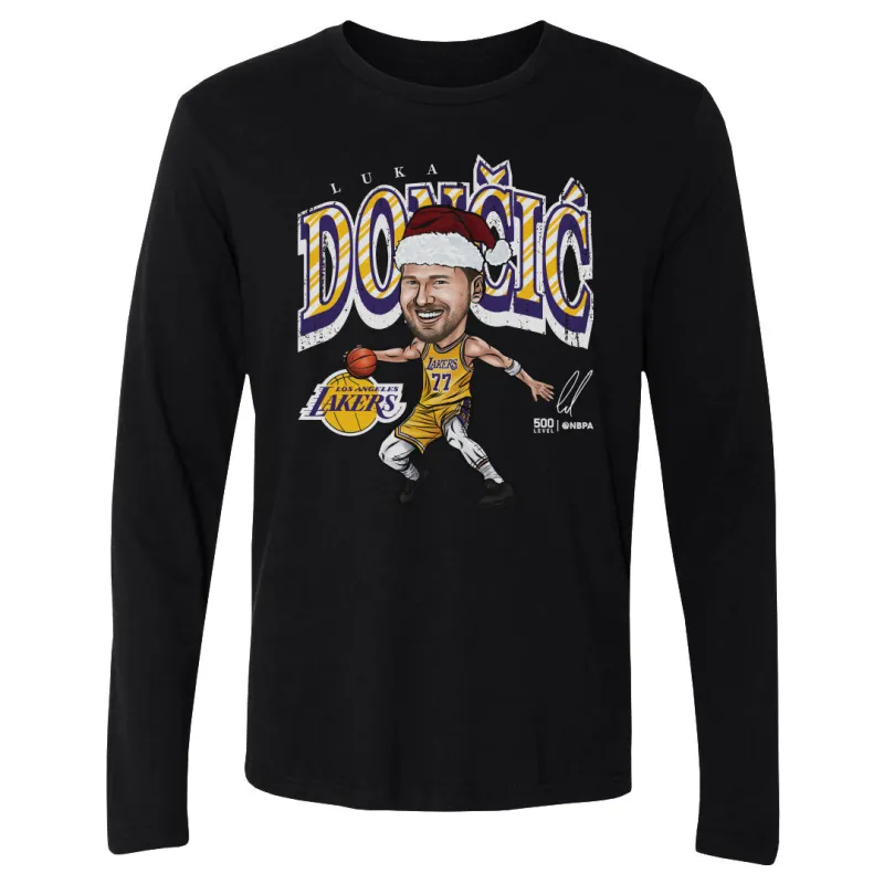 Luka Doncic Los Angeles Lakers Cartoon Santa Hat WHT sold by 500 Level
