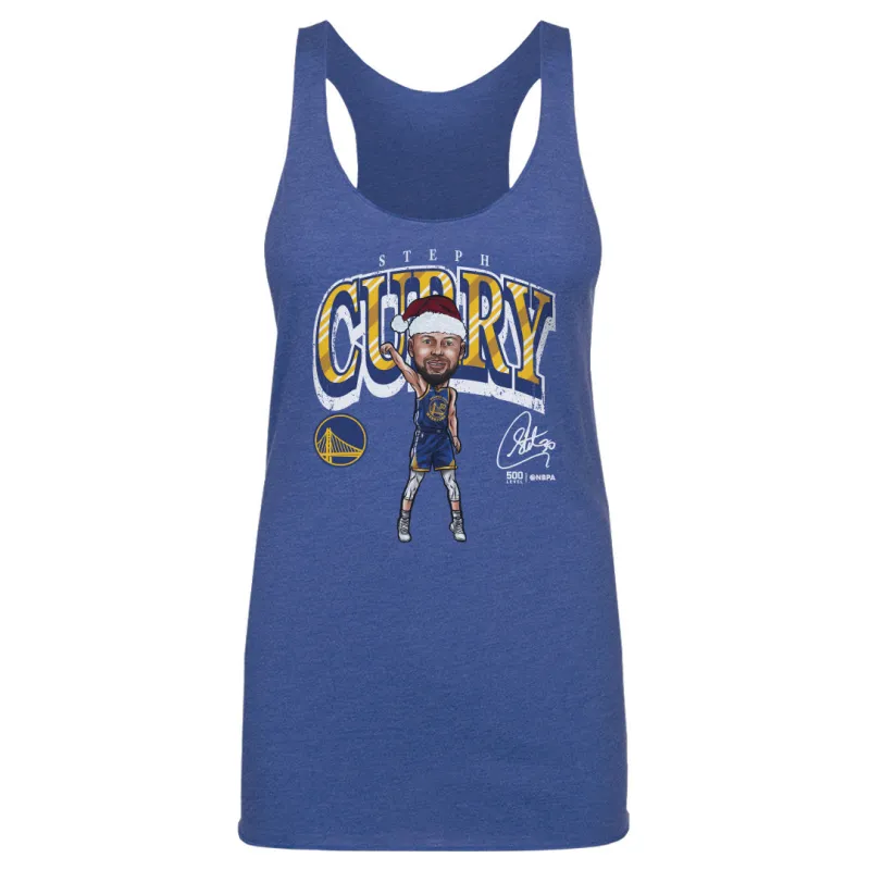 Steph Curry Golden State Warriors Cartoon Santa Hat WHT made by 500 Level