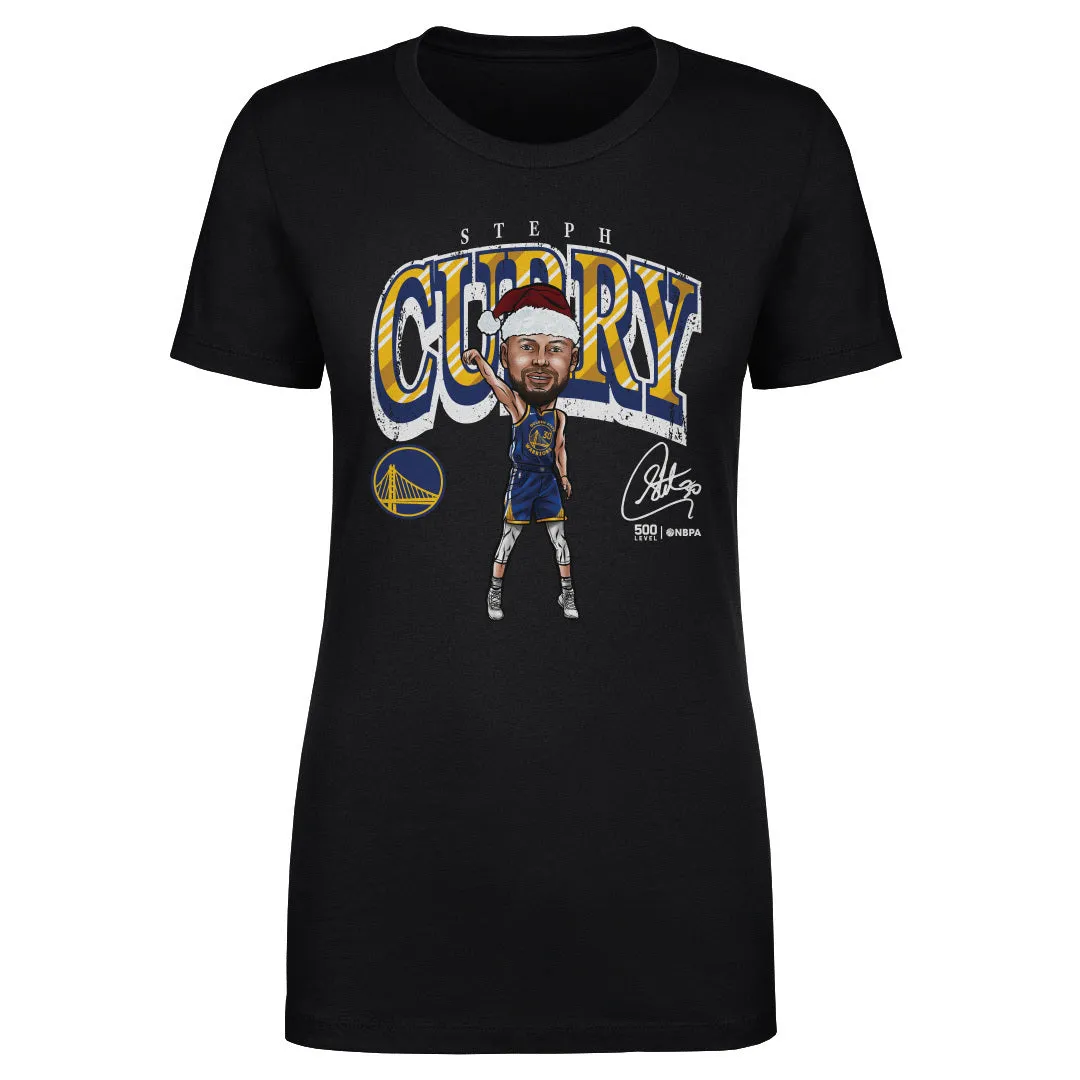 Steph Curry Golden State Warriors Cartoon Santa Hat WHT sold by 500 Level product image thumbnail 2