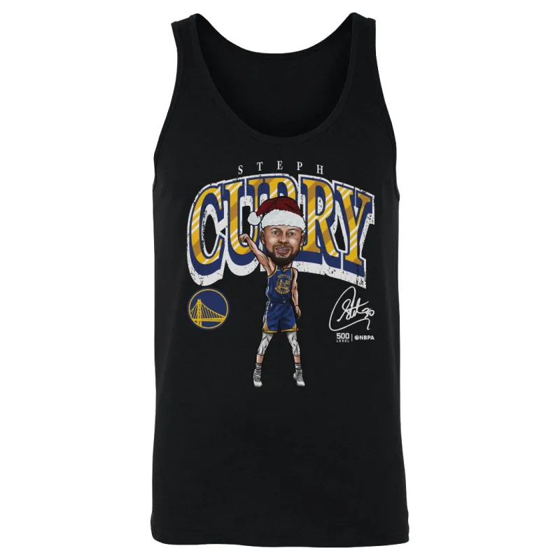 Steph Curry Golden State Warriors Cartoon Santa Hat WHT made by 500 Level