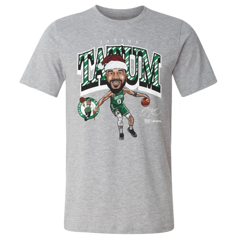 Jayson Tatum Boston Celtics Cartoon Santa Hat WHT sold by 500 Level