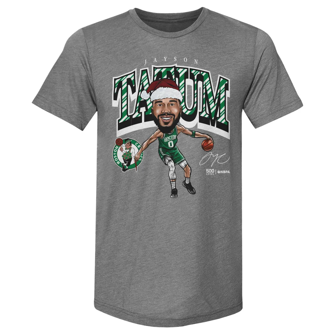 Jayson Tatum Boston Celtics Cartoon Santa Hat WHT sold by 500 Level product image thumbnail 3
