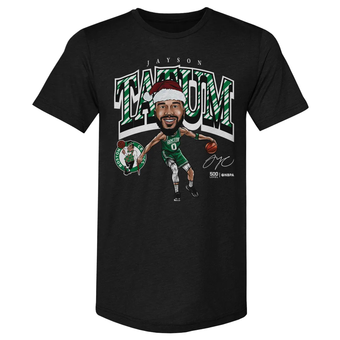 Jayson Tatum Boston Celtics Cartoon Santa Hat WHT sold by 500 Level