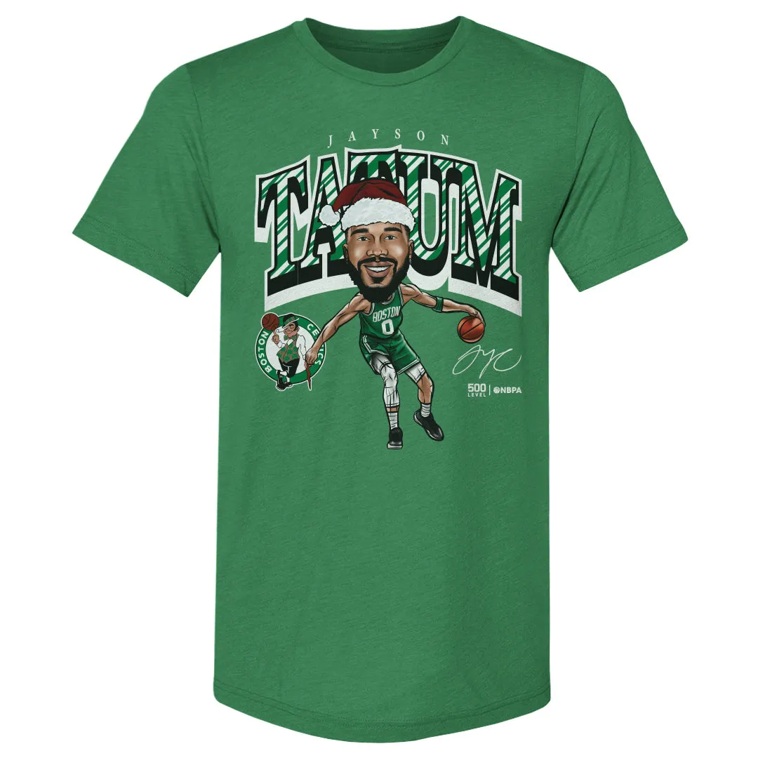 Jayson Tatum Boston Celtics Cartoon Santa Hat WHT sold by 500 Level product image thumbnail 2