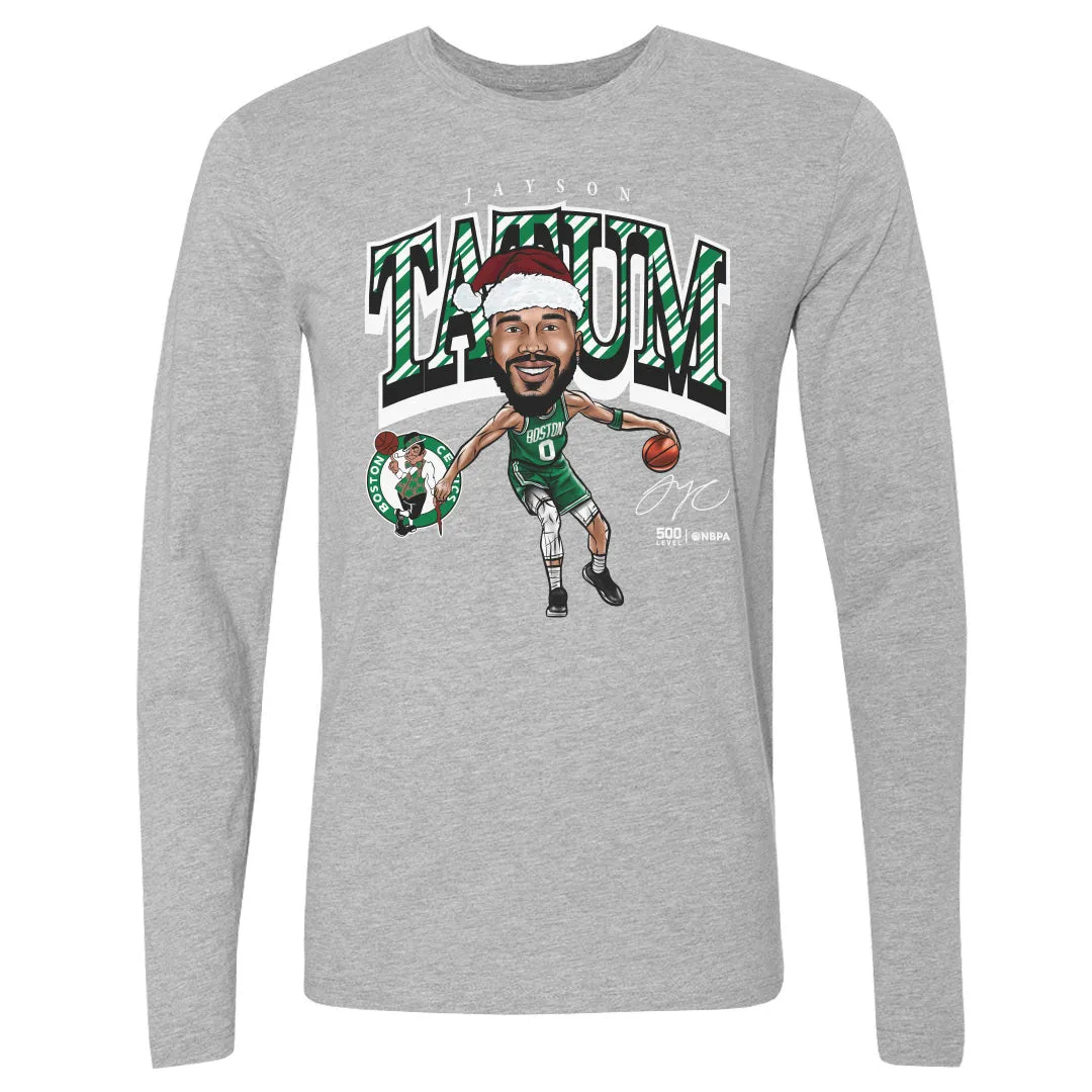 Jayson Tatum Boston Celtics Cartoon Santa Hat WHT sold by 500 Level product image thumbnail 2