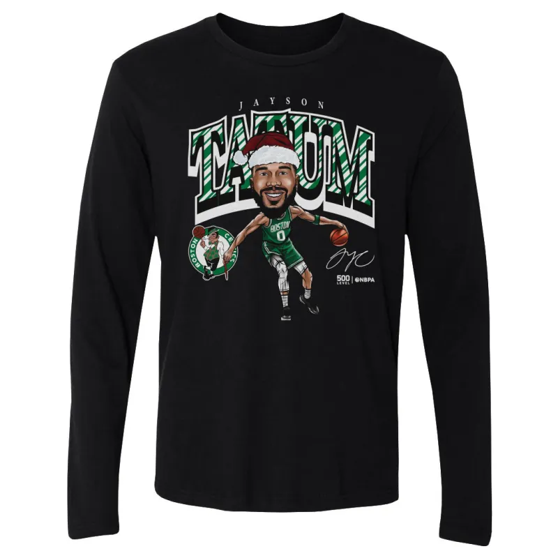 Jayson Tatum Boston Celtics Cartoon Santa Hat WHT sold by 500 Level