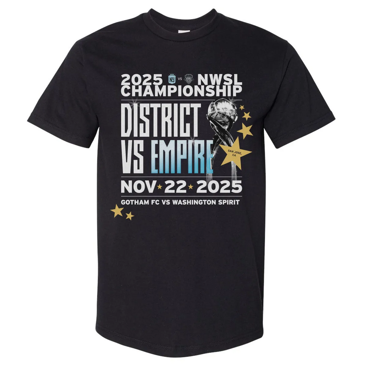 2025 NWSL Championship Gotham FC Vs. Washington Spirit WHT sold by 500 Level