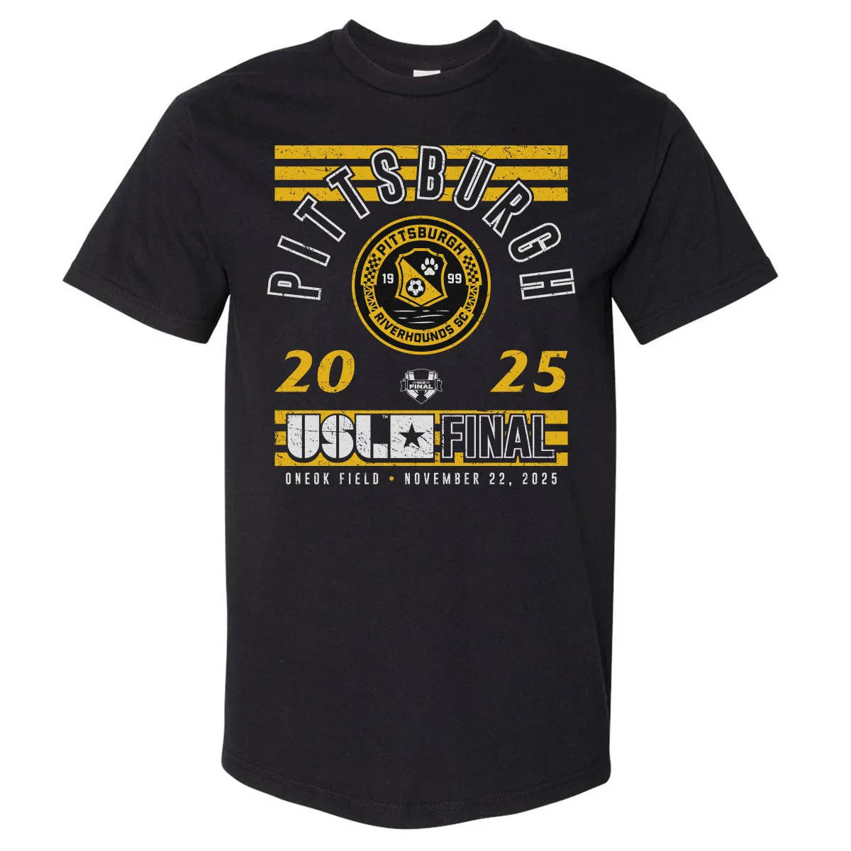 Pittsburgh Riverhounds SC 2025 USL Championship Final WHT sold by 500 Level