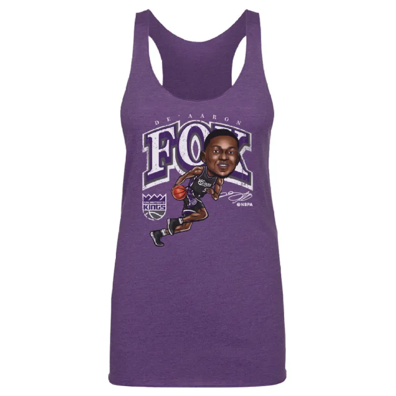 De'Aaron Fox Sacramento Kings Cartoon WHT sold by 500 Level