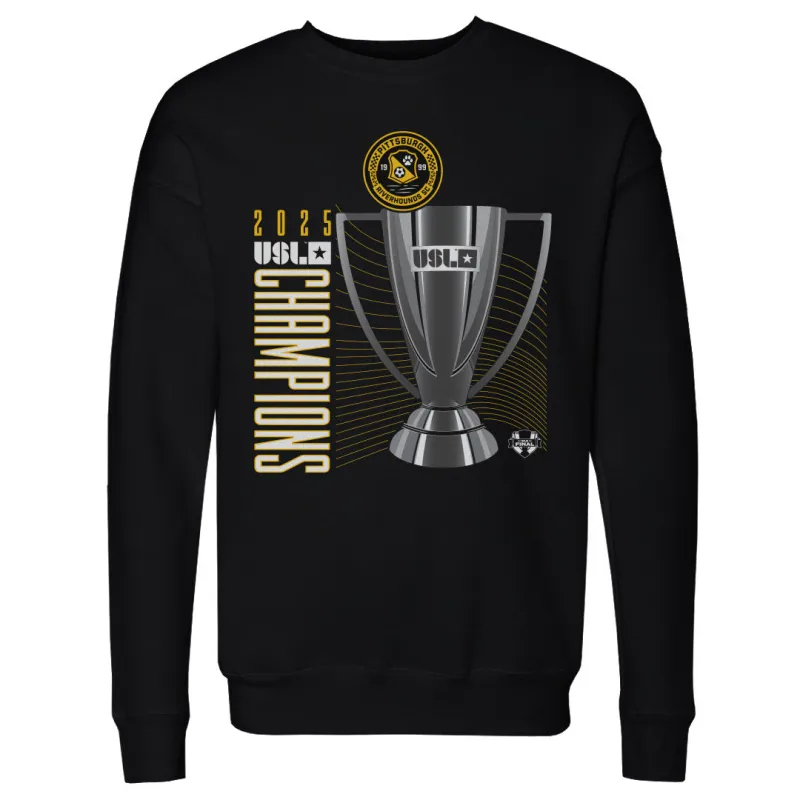 Pittsburgh Riverhounds SC 2025 USL Championship Final Champions Trophy WHT sold by 500 Level