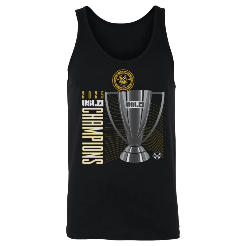 Pittsburgh Riverhounds SC 2025 USL Championship Final Champions Trophy WHT sold by 500 Level