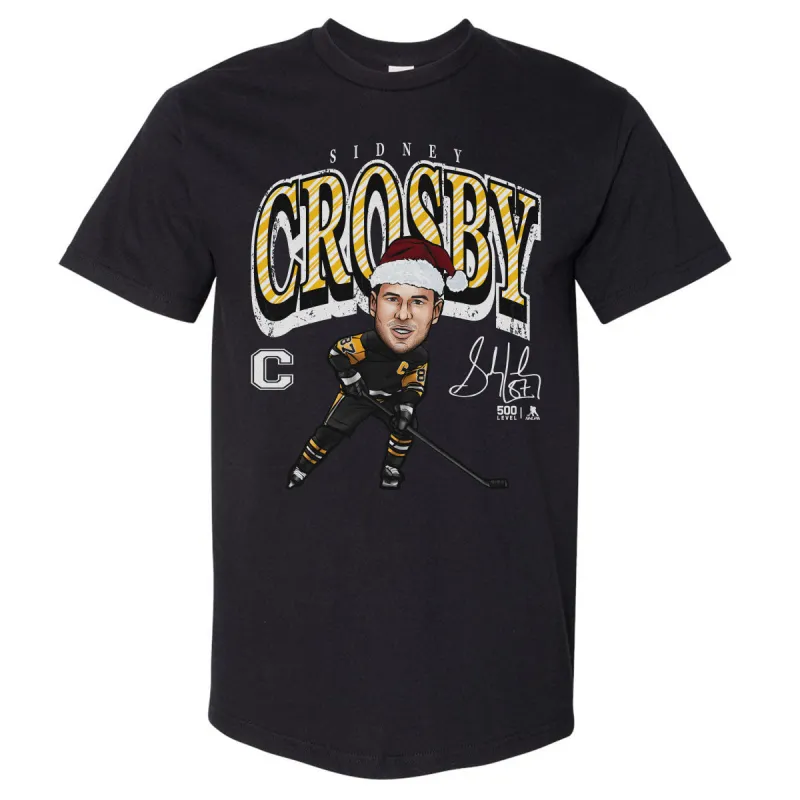 Sidney Crosby Pittsburgh Cartoon Santa Hat WHT sold by 500 Level