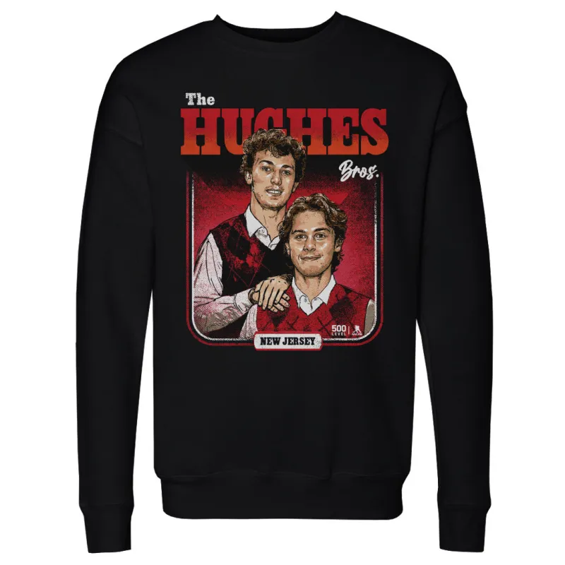 Luke Hughes & Jack Hughes New Jersey Step Brothers WHT sold by 500 Level