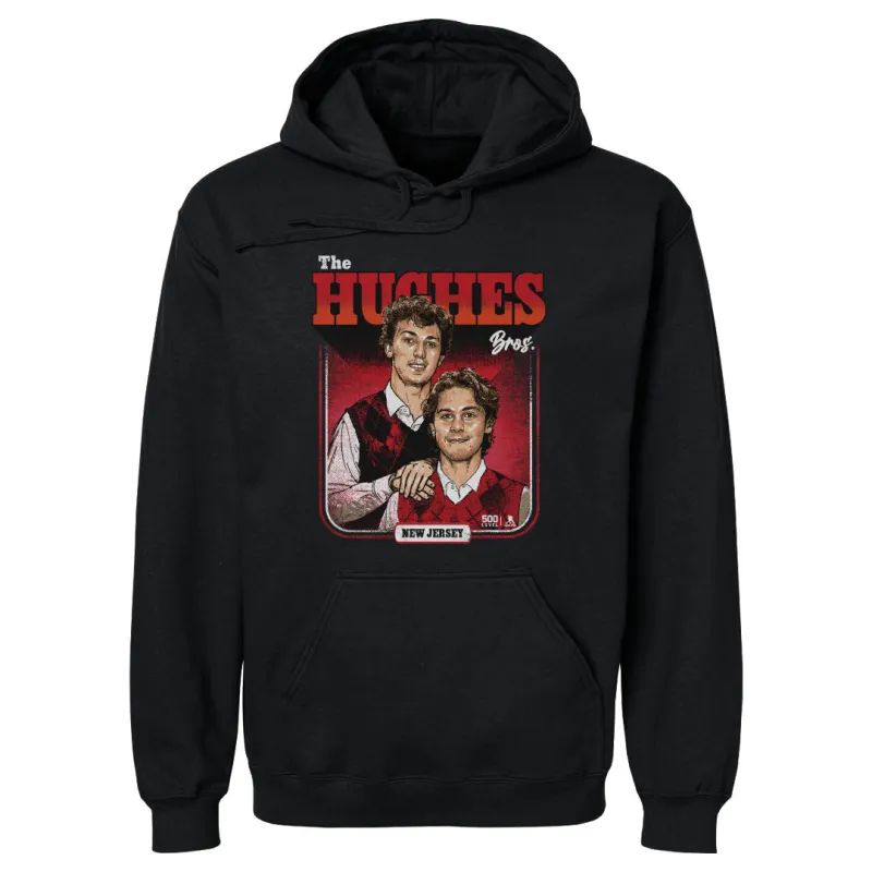 Luke Hughes & Jack Hughes New Jersey Step Brothers WHT sold by 500 Level