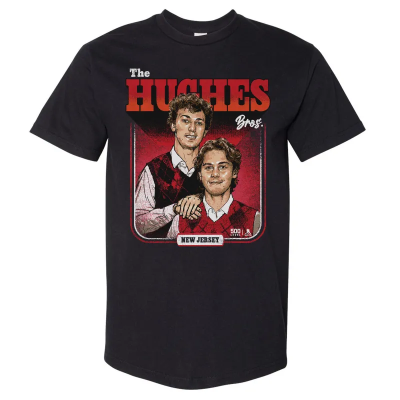 Luke Hughes & Jack Hughes New Jersey Step Brothers WHT sold by 500 Level