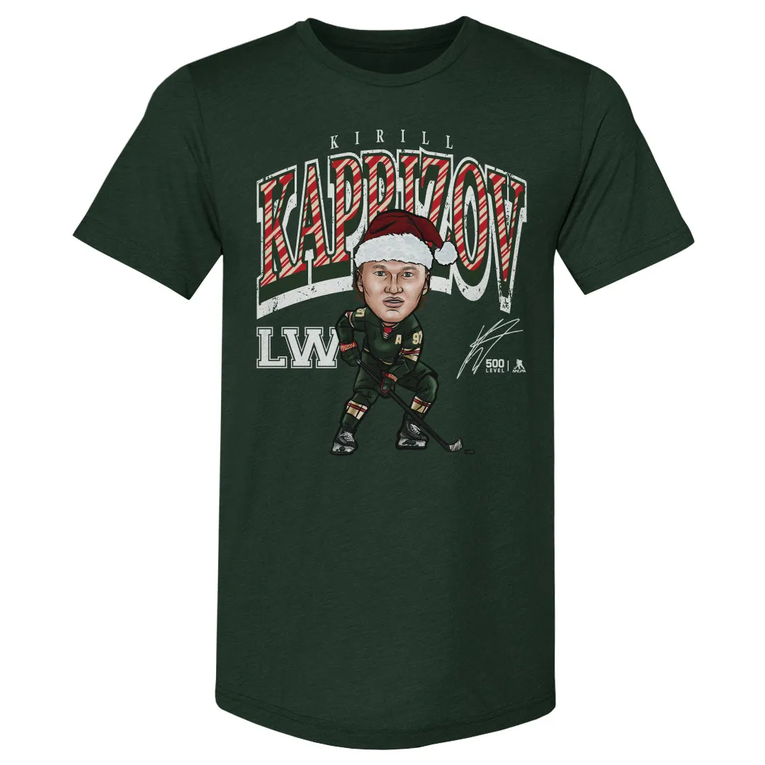 Kirill Kaprizov Minnesota Cartoon Santa Hat WHT sold by 500 Level product image thumbnail 3