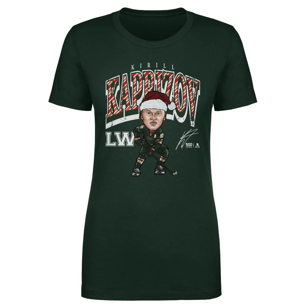 Kirill Kaprizov Minnesota Cartoon Santa Hat WHT sold by 500 Level product image thumbnail 3