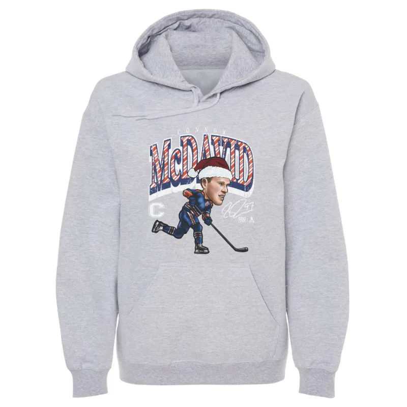 Connor McDavid Edmonton Cartoon Santa Hat WHT sold by 500 Level