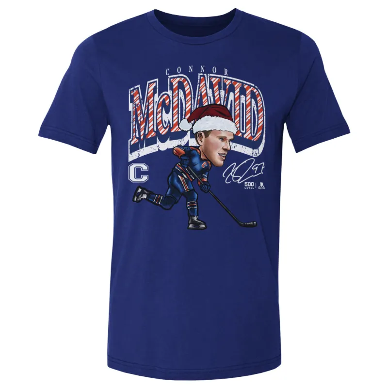 Connor McDavid Edmonton Cartoon Santa Hat WHT sold by 500 Level