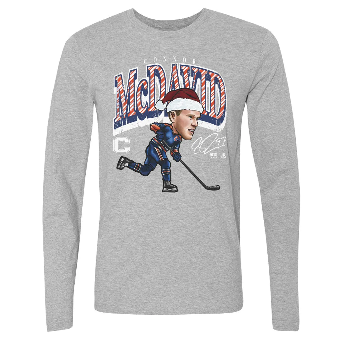 Connor McDavid Edmonton Cartoon Santa Hat WHT sold by 500 Level