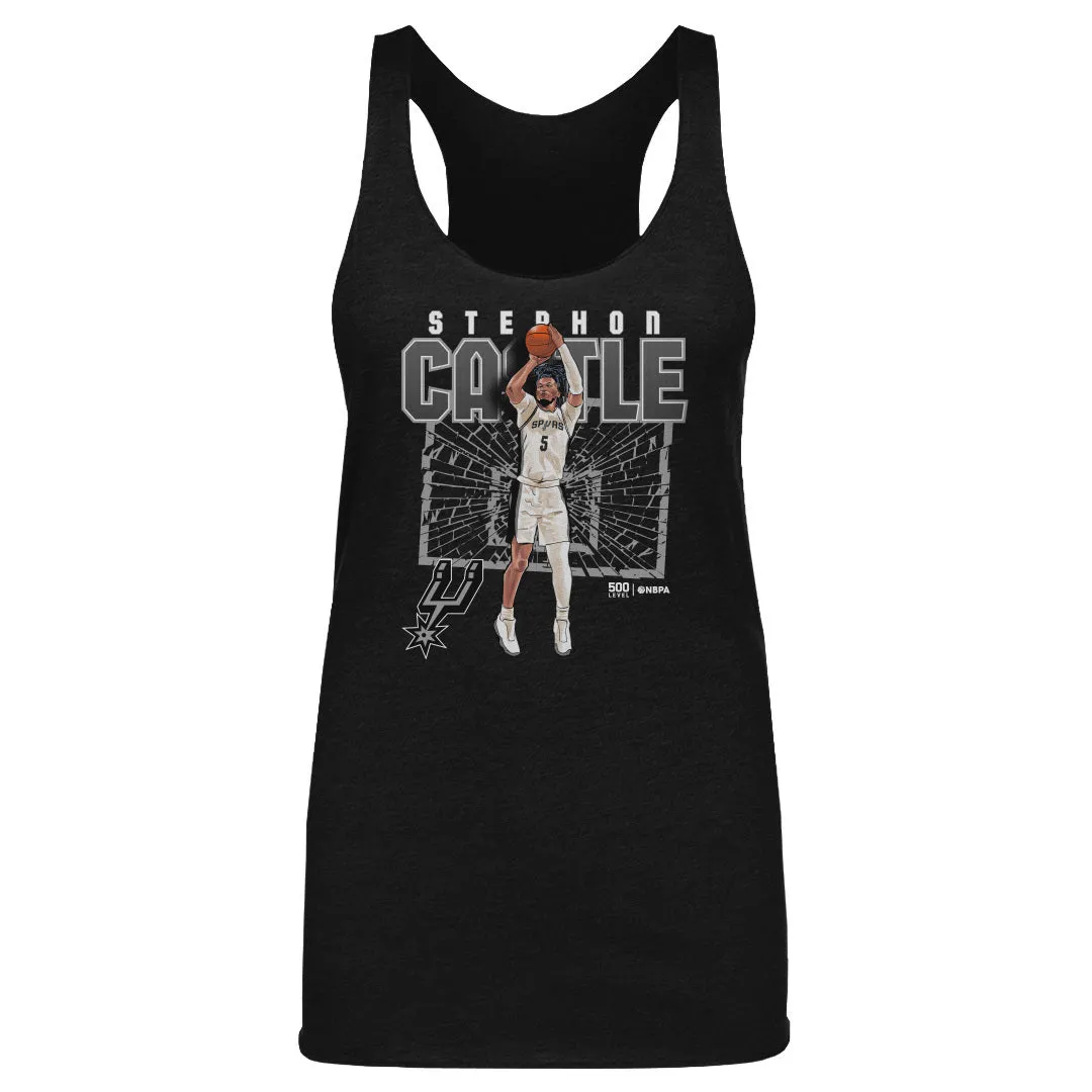 Stephon Castle San Antonio Spurs Shattered WHT sold by 500 Level