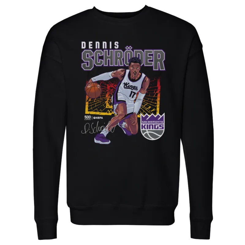 Dennis Schroder Sacramento Kings Shattered Flag WHT sold by 500 Level