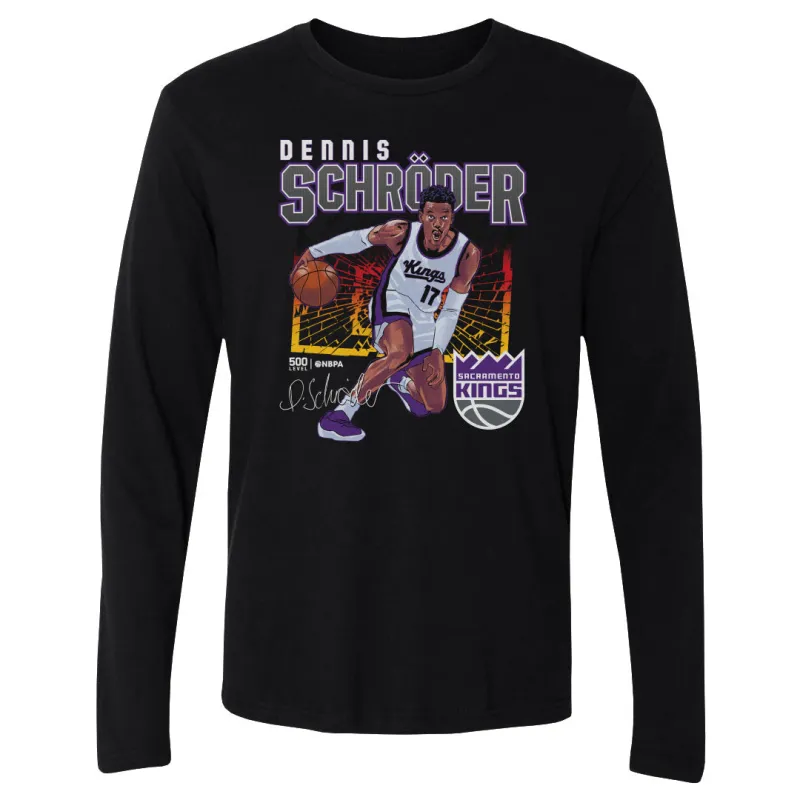 Dennis Schroder Sacramento Kings Shattered Flag WHT sold by 500 Level