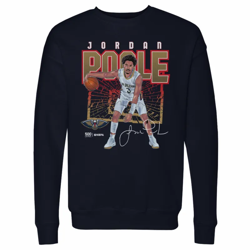 Jordan Poole New Orleans Pelicans Shattered WHT made by 500 Level