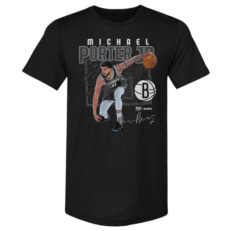 Michael Porter Jr. Brooklyn Nets Shattered WHT made by 500 Level
