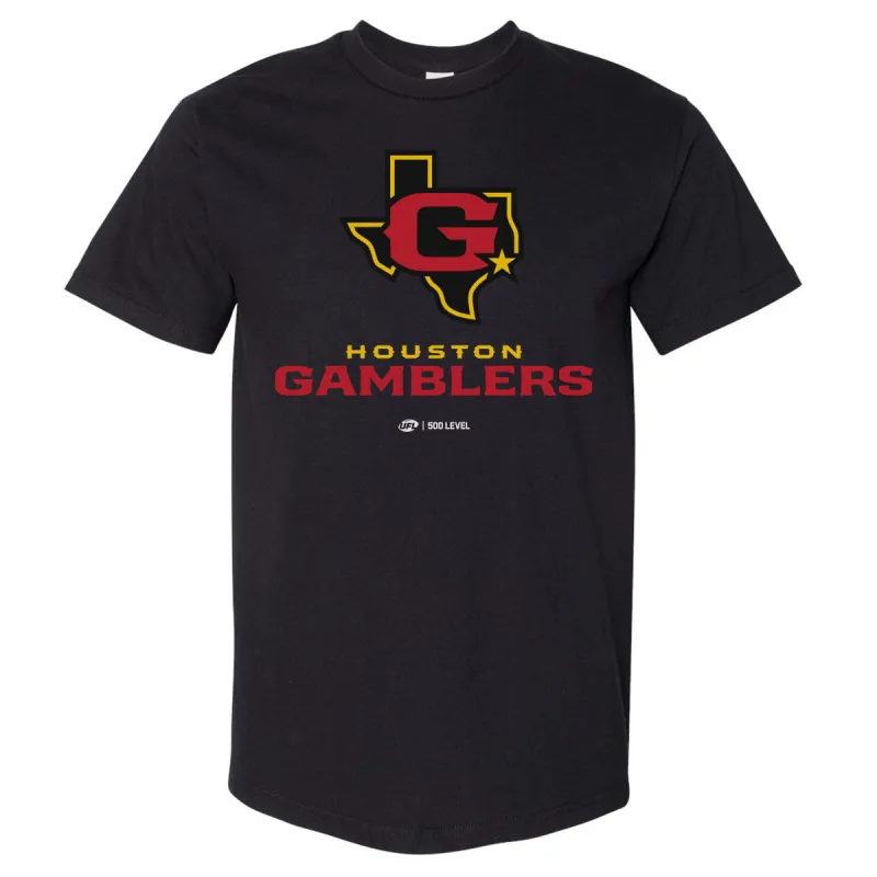 Houston Gamblers Primary Logo WHT sold by 500 Level