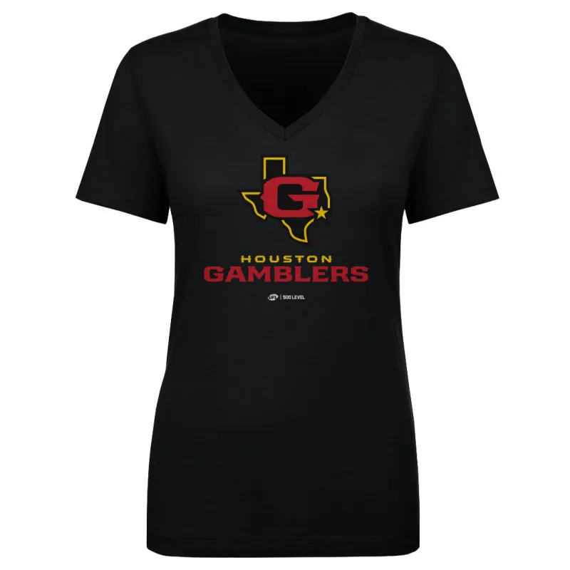 Houston Gamblers Primary Logo WHT sold by 500 Level