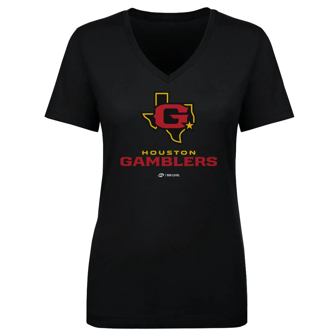 Houston Gamblers Primary Logo WHT sold by 500 Level