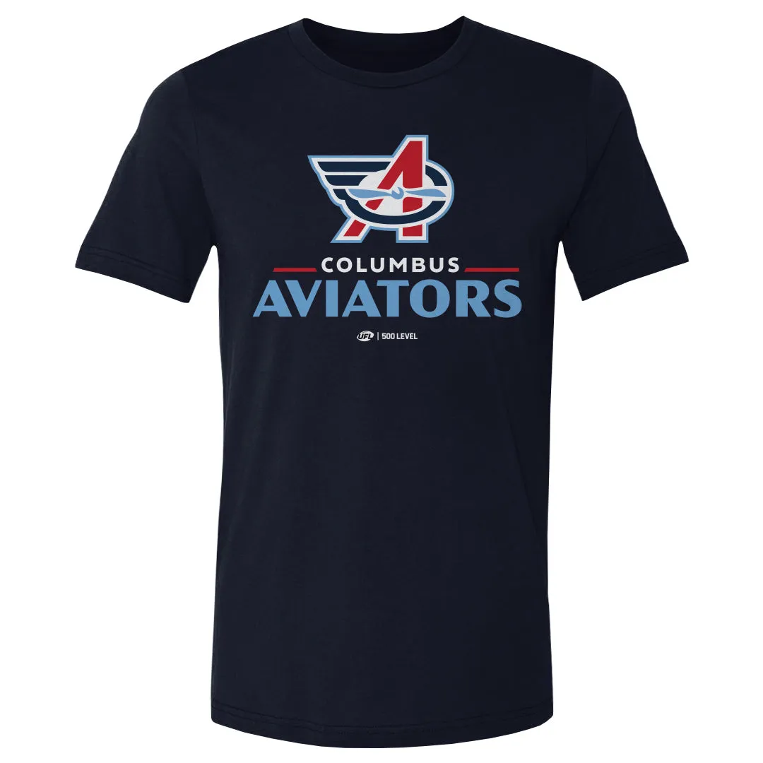 Columbus Aviators Primary Logo WHT sold by 500 Level