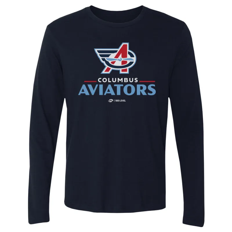 Columbus Aviators Primary Logo WHT sold by 500 Level