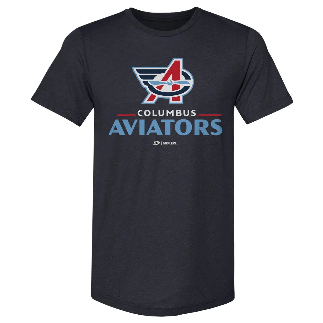 Columbus Aviators Primary Logo WHT sold by 500 Level