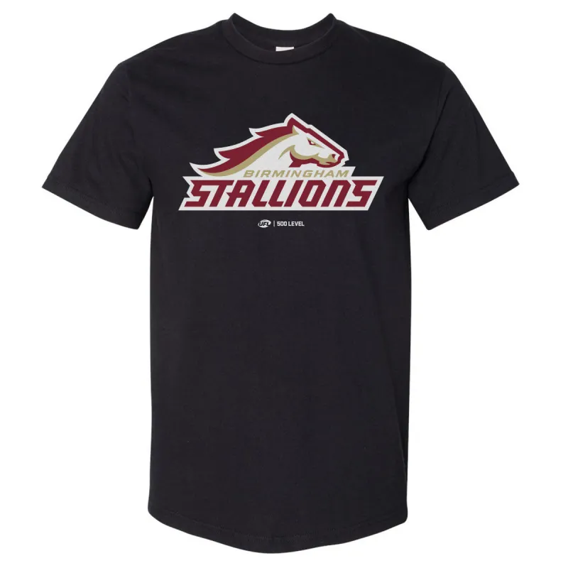 Birmingham Stallions Primary Logo WHT sold by 500 Level