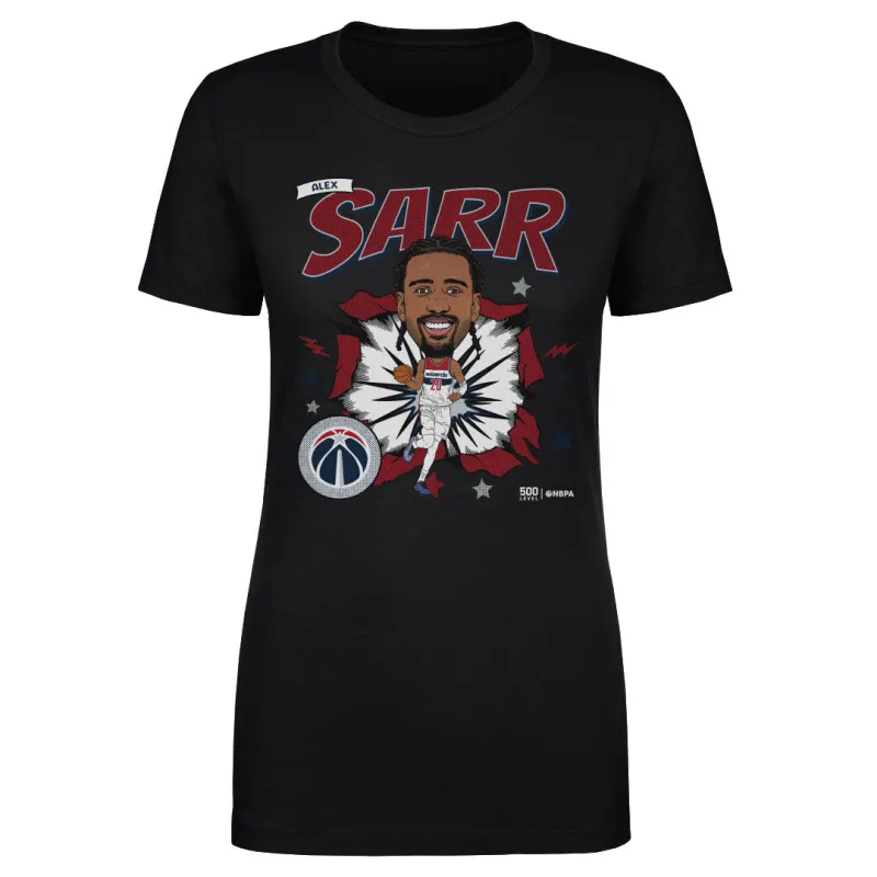 Alex Sarr Washington Wizards Caricature WHT made by 500 Level