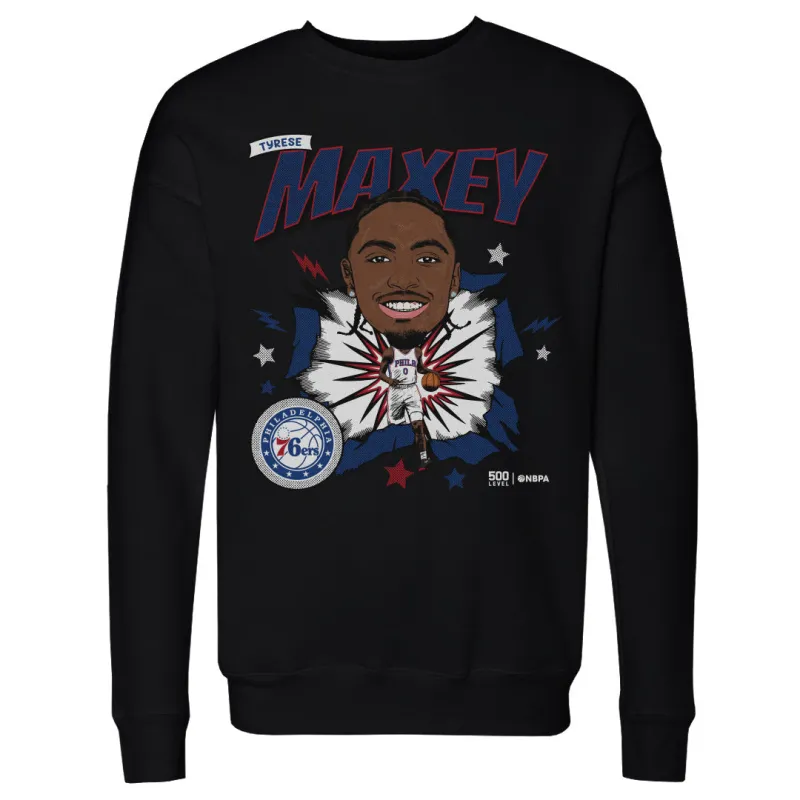 Tyrese Maxey Philadelphia 76ers Caricature WHT sold by 500 Level