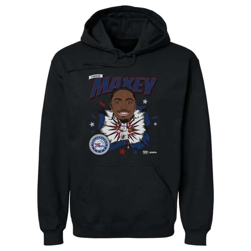 Tyrese Maxey Philadelphia 76ers Caricature WHT sold by 500 Level