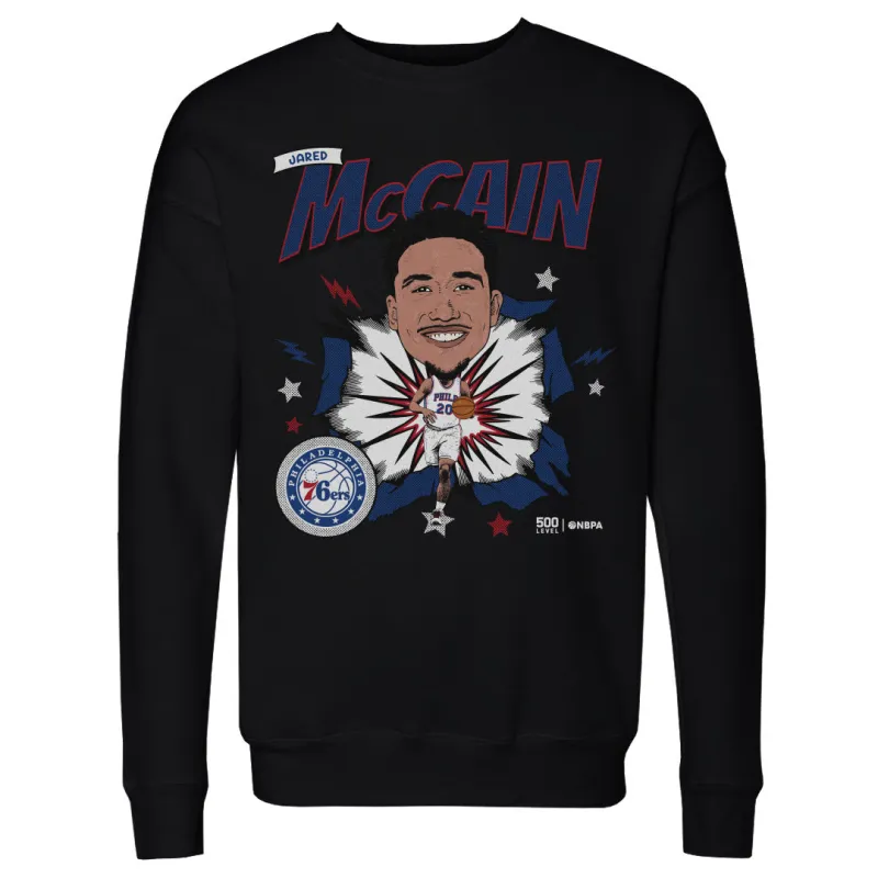 Jared McCain Philadelphia 76ers Caricature WHT sold by 500 Level