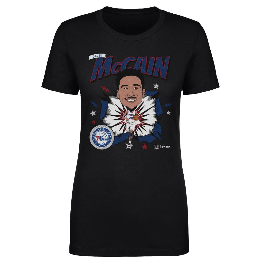 Jared McCain Philadelphia 76ers Caricature WHT sold by 500 Level