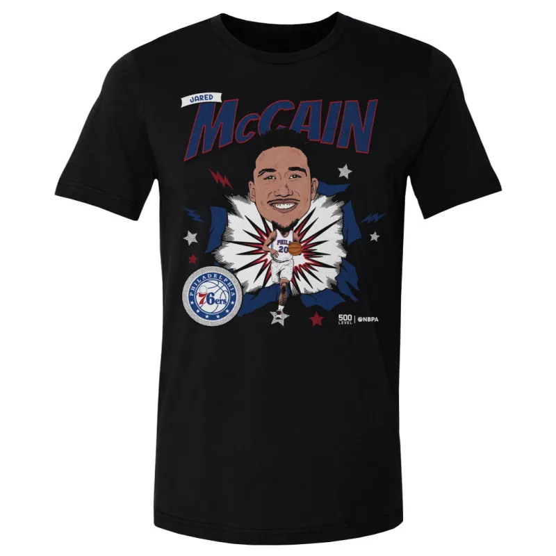 Jared McCain Philadelphia 76ers Caricature WHT sold by 500 Level
