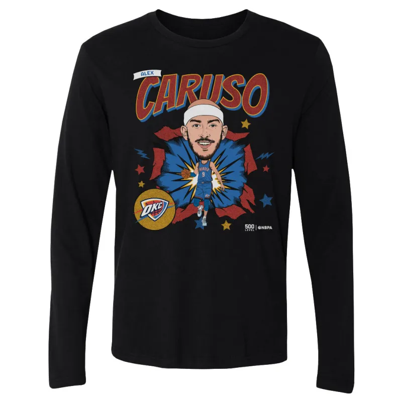 Alex Caruso Oklahoma City Thunder Caricature WHT made by 500 Level
