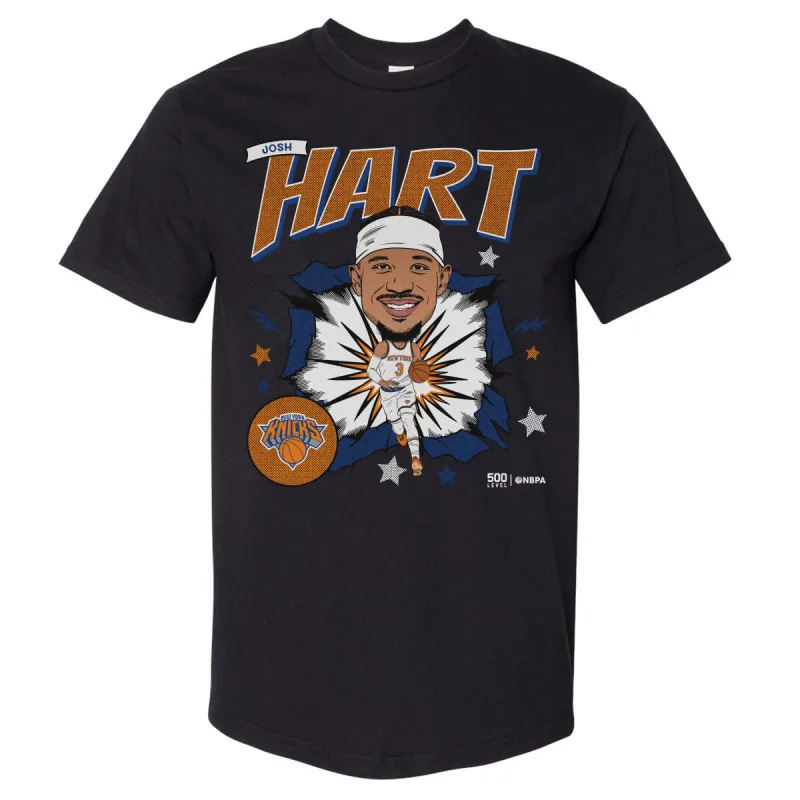 Josh Hart New York Knicks Caricature WHT sold by 500 Level