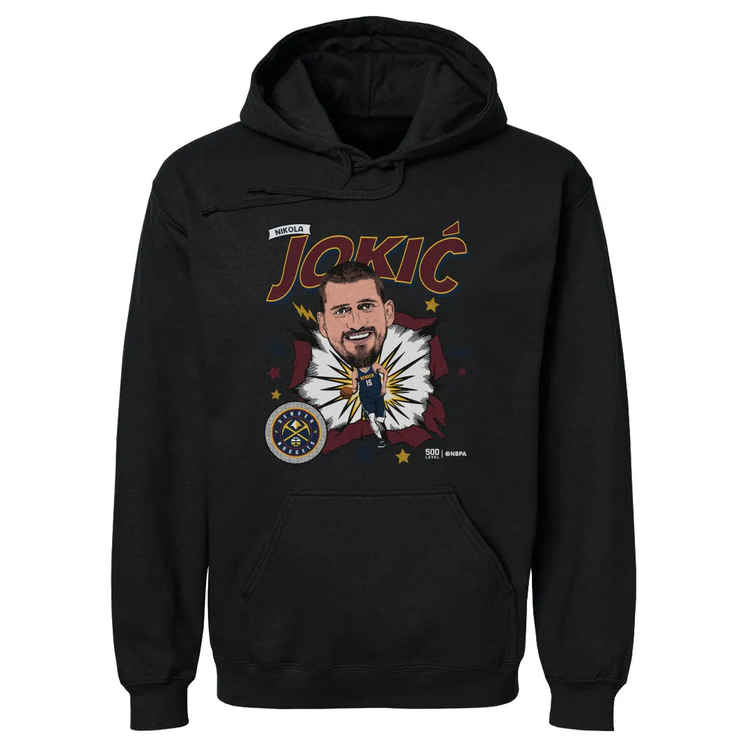 Nikola Jokic Denver Nuggets Caricature Retro WHT sold by 500 Level