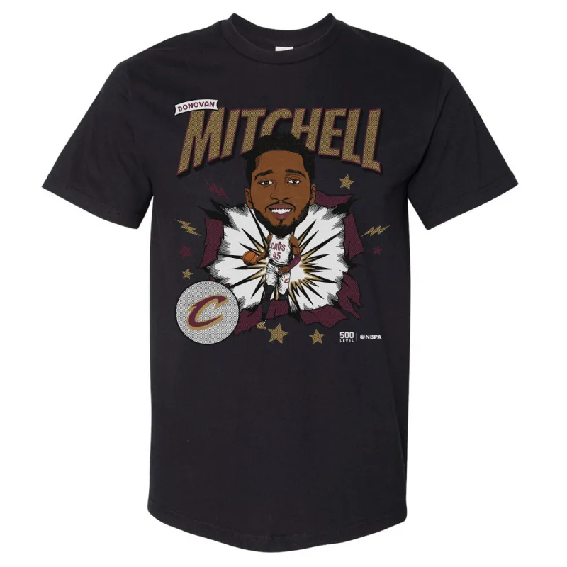 Donovan Mitchell Cleveland Cavaliers Caricature WHT sold by 500 Level