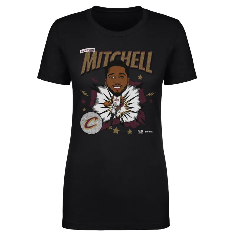 Donovan Mitchell Cleveland Cavaliers Caricature WHT sold by 500 Level