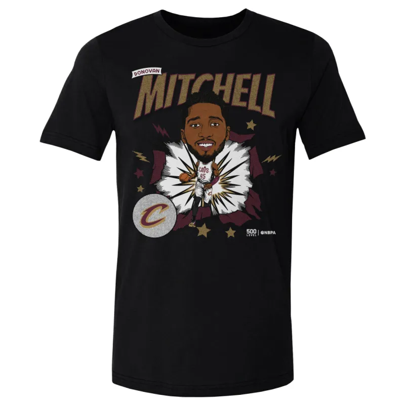 Donovan Mitchell Cleveland Cavaliers Caricature WHT sold by 500 Level