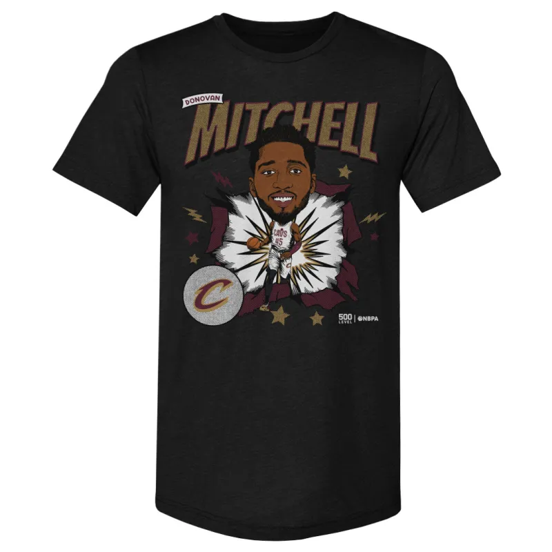 Donovan Mitchell Cleveland Cavaliers Caricature WHT sold by 500 Level